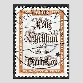 FRIMRKER DANMARK | 1983 - AFA 781 - Danske Lov 300 r. - 5,00 Kr. flerfarvet - Pragt Stemplet Fjerritslev