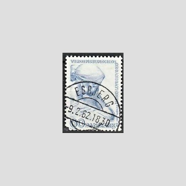 FRIMRKER DANMARK | 1960 - AFA 388 - WHO - 60 re bl - Lux Stemplet