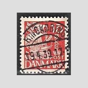 FRIM�RKER DANMARK | 1937-40 - AFA 203a - Karavel 15 �re r�d Type II - Lux Stemplet Ringk�bing