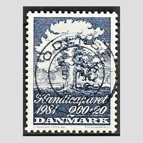 FRIMRKER DANMARK | 1981 - AFA 736 - Internationalt handicapr - 2,00 Kr. + 20 re bl - Lux Stemplet