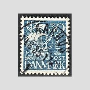FRIM�RKER DANMARK | 1934 - AFA 215 - Karavel 30 �re bl� Type I - Lux stemplet