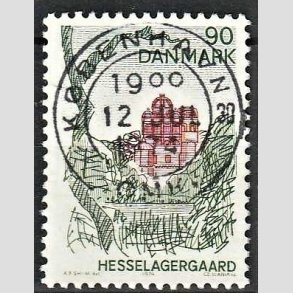 FRIM�RKER DANMARK | 1974 - AFA 569 - Landsdelsserie Fyn - 90 �re flerfarvet - Pragt Stemplet
