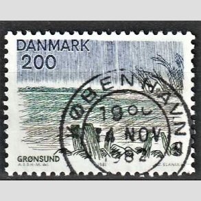 FRIM�RKER DANMARK | 1981 - AFA 733 - Sj�lland og �er - 200 �re flerfarvet - Pragt Stemplet