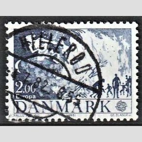 FRIM�RKER DANMARK | 1981 - AFA 728 - Folklore - 2,00 Kr. bl� - Pragt Stemplet