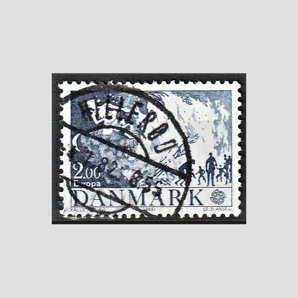 FRIMRKER DANMARK | 1981 - AFA 728 - Folklore - 2,00 Kr. bl - Pragt Stemplet