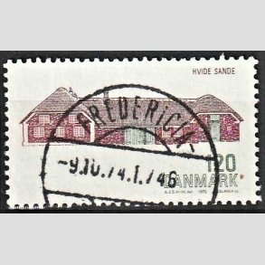 FRIM�RKER DANMARK | 1972 - AFA 541 - Dansk bygningskunst - 120 �re gr�n/brun/brunr�d - Pragt Stemplet Fredericia