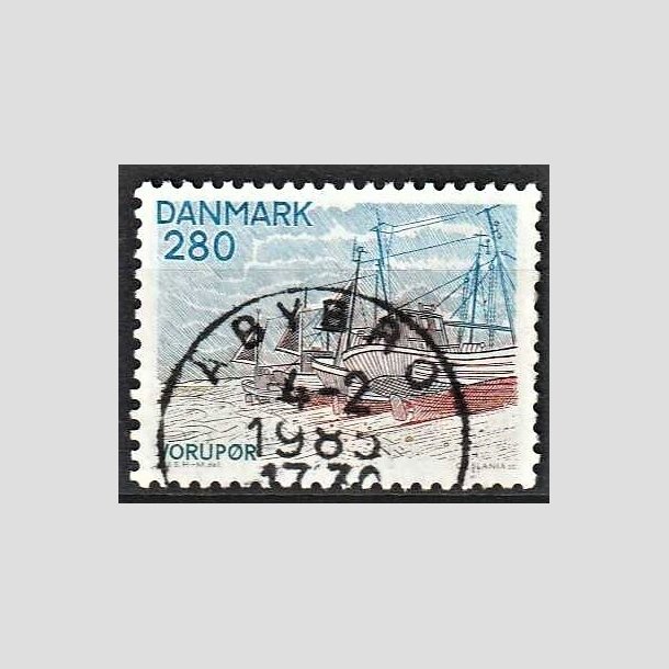 FRIMRKER DANMARK | 1980 - AFA 703 - Jylland nord for Limfjorden - 280 re flerfarvet - Pragt Stemplet