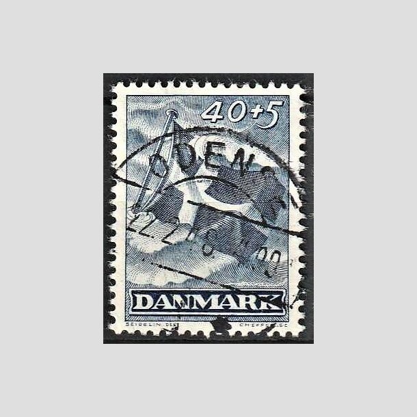 FRIMRKER DANMARK | 1947 - AFA 301 - Modstandsbevgelsen - 40 + 5 re bl - Lux Stemplet
