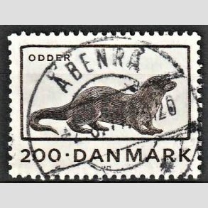 FRIM�RKER DANMARK | 1975 - AFA 604 - Truede dyr - 200 �re brun - Pragt Stemplet �benr�