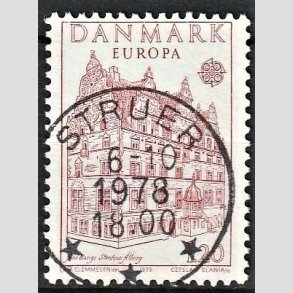 FRIM�RKER DANMARK | 1978 - AFA 658 - Europam�rker - 1,20 Kr. r�d - Pragt Stemplet