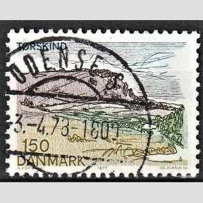 FRIM�RKER DANMARK | 1977 - AFA 639 - Lansdel Sydjylland - 150 �re flerfarvet - Pragt Stemplet