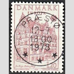 FRIM�RKER DANMARK | 1978 - AFA 658 - Europam�rker - 1,20 Kr. r�d - Pragt Stemplet