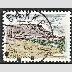 FRIM�RKER DANMARK | 1977 - AFA 639 - Lansdel Sydjylland - 150 �re flerfarvet - Pragt Stemplet B�kke