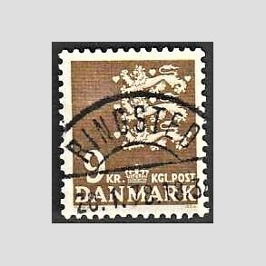 FRIMRKER DANMARK | 1977 - AFA 648 - Rigsvben 9 Kr. olivenbrun - Lux Stemplet