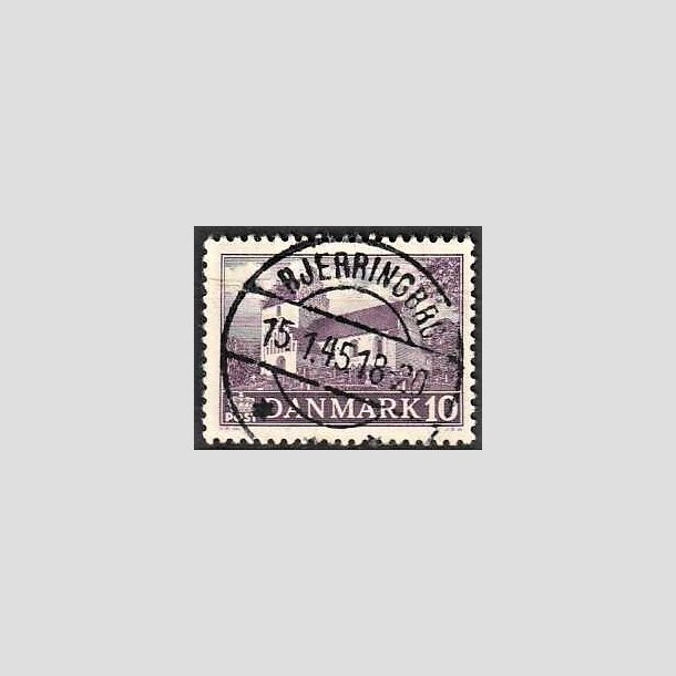 FRIMRKER DANMARK | 1944 - AFA 285 - Landsbykirker - 10 re violet - Pragt Stemplet