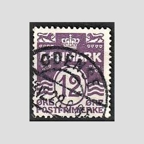 FRIM�RKER DANMARK | 1926 - AFA 168 - B�lgelinie 12 �re violet - Lux Stemplet