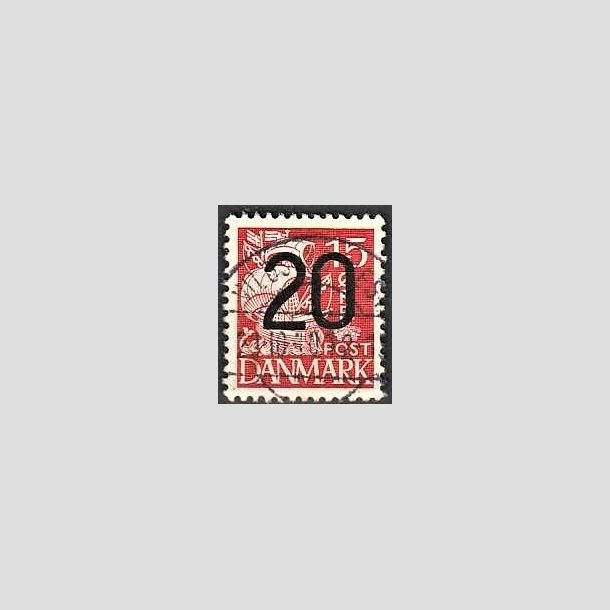 FRIMRKER DANMARK | 1940 - AFA 264 - 20/15 re rd Provisorier - Lux Stemplet