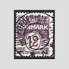FRIM�RKER DANMARK | 1926 - AFA 168 - B�lgelinie 12 �re violet - Lux Stemplet