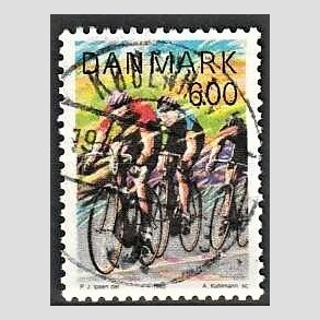 FRIM�RKER DANMARK | 1985 - AFA 838 - Sport - 6,00 Kr. flerfarvet - Pragt Stemplet