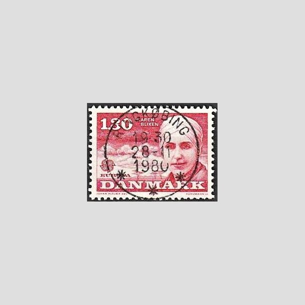 FRIMRKER DANMARK | 1980 - AFA 695 - Europamrker - 1,30 Kr. rd - Pragt Stemplet