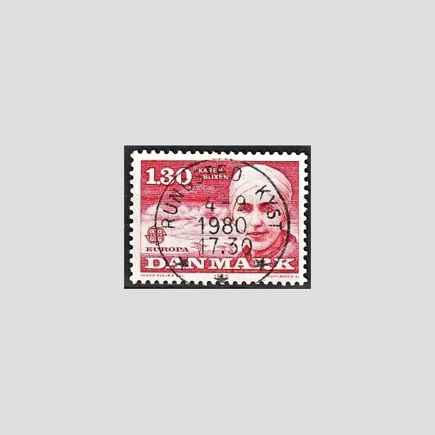 FRIMRKER DANMARK | 1980 - AFA 695 - Europamrker - 1,30 Kr. rd - Pragt Stemplet Rungsted Kyst