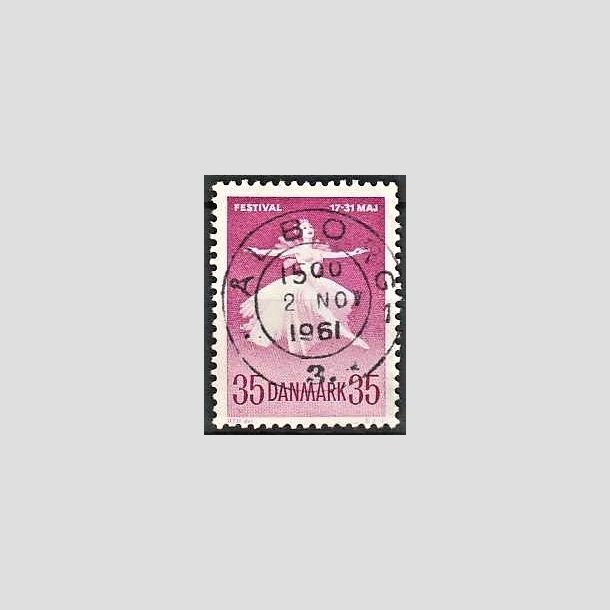 FRIMRKER DANMARK | 1959 - AFA 377 - Ballet og Musikfestival - 35 re rdlilla - Pragt Stemplet