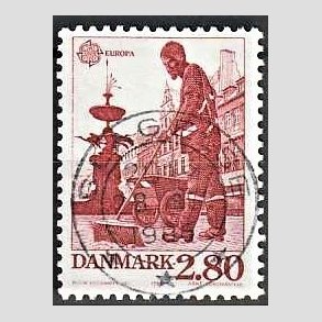 FRIM�RKER DANMARK | 1986 - AFA 870 - Europam�rker - 2,80 Kr. r�d - Pragt Stemplet