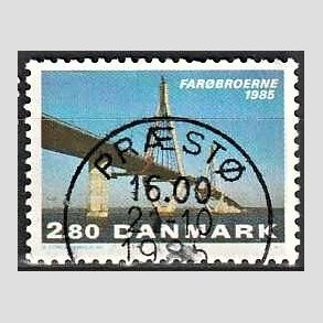 FRIM�RKER DANMARK | 1985 - AFA 833 - Far�broerne - 2,80 Kr. flerfarvet - Pragt Stemplet