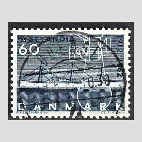 FRIM�RKER DANMARK | 1962 - AFA 409 - Selandia - 60 �re bl� - Pragt Stemplet