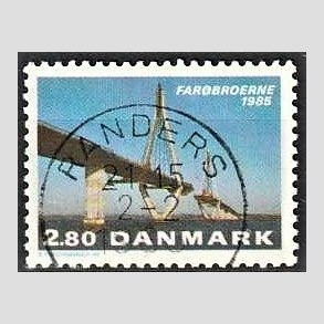 FRIM�RKER DANMARK | 1985 - AFA 833 - Far�broerne - 2,80 Kr. flerfarvet - Pragt Stemplet