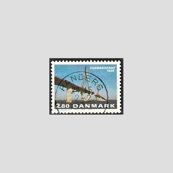 FRIMRKER DANMARK | 1985 - AFA 833 - Farbroerne - 2,80 Kr. flerfarvet - Pragt Stemplet