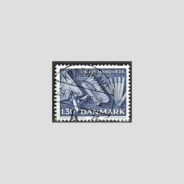 FRIMRKER DANMARK | 1977 - AFA 643 - Dansk hndvrk - 1,30 Kr. bl - Pragt Stemplet Kbenhavn