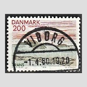 FRIM�RKER DANMARK | 1979 - AFA 688 - Nordjylland - 200 �re flerfarvet - Pragt Stemplet Viborg