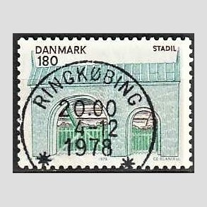 FRIM�RKER DANMARK | 1978 - AFA 663 - Midtjylland - 180 �re flerfarvet - Pragt Stemplet