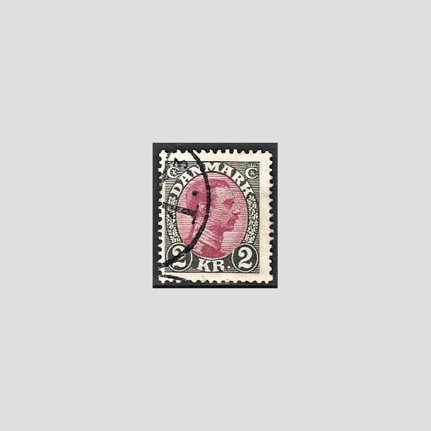 FRIMRKER DANMARK | 1925-26 - AFA 151 - Chr. X 2 Kr. gr/rdlilla (2K) - Stemplet