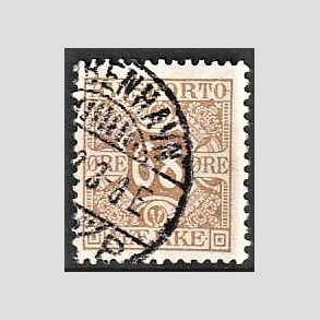 FRIMRKER DANMARK | 1907 - AFA 7 - 68 re brun Avisporto - Stemplet