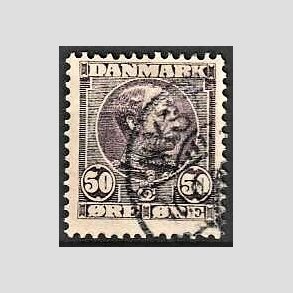 FRIMRKER DANMARK | 1904-05 - AFA 50 - Chr. IX 50 re lilla - Stemplet