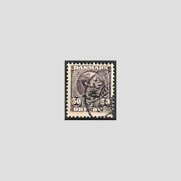 FRIMRKER DANMARK | 1904-05 - AFA 50 - Chr. IX 50 re lilla - Stemplet