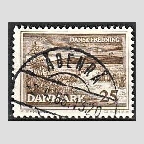 FRIM�RKER DANMARK | 1964 - AFA 428 - Karup � - 25 �re brun - Pragt Stemplet