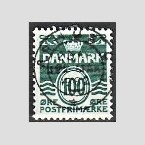 FRIM�RKER DANMARK | 1981 - AFA 714 - B�lgelinie 100 �re gr�n - Lux Stemplet 