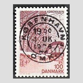 FRIM�RKER DANMARK | 1976 - AFA 615 - K�benhavn - 100 �re r�dlilla/r�d - Pragt Stemplet