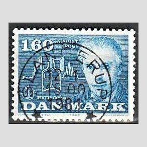 FRIM�RKER DANMARK | 1980 - AFA 696 - Europam�rker - 1,60 Kr. bl� - Pragt Stemplet Slangerup