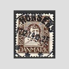 FRIM�RKER DANMARK | 1924 - AFA 141 - Postjubil�um 20 �re brun - Lux Stemplet