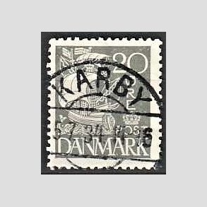 FRIM�RKER DANMARK | 1927 - AFA 170 - Karavel 20 �re gr� - Lux Stemplet 