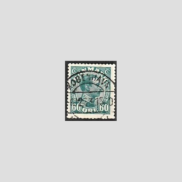 FRIMRKER DANMARK | 1921-22 - AFA 130 - Chr. X 60 re blgrn - Lux Stemplet