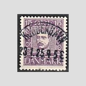 FRIM�RKER DANMARK | 1924 - AFA 139 - 15 �re violet - Lux Stemplet 