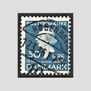 FRIM�RKER DANMARK | 1935 - AFA 228 - H. C. Andersen 30 �re bl� - Lux Stemplet