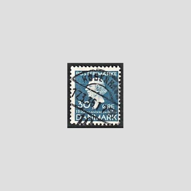 FRIMRKER DANMARK | 1935 - AFA 228 - H. C. Andersen 30 re bl - Lux Stemplet