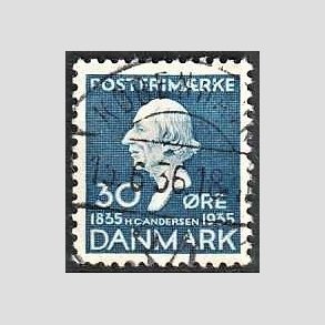 FRIM�RKER DANMARK | 1935 - AFA 228 - H. C. Andersen 30 �re bl� - Lux Stemplet
