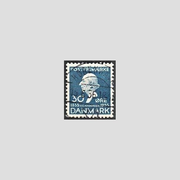 FRIMRKER DANMARK | 1935 - AFA 228 - H. C. Andersen 30 re bl - Lux Stemplet